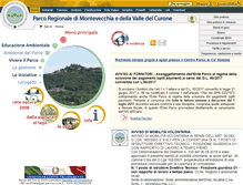 Tablet Screenshot of parcocurone.it